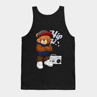 teddy bear in hip hop style Tank Top